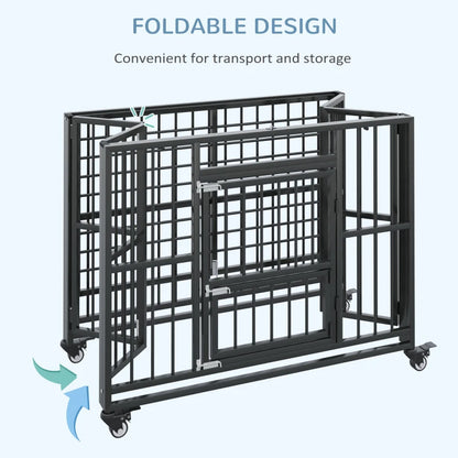 PawHut 43" Heavy Duty Dog Crate