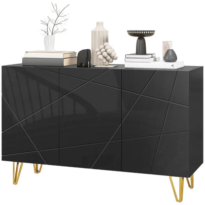 HOMCOM Modern Luxe High Gloss Sideboard