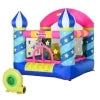 Outsunny Kids Bouncy Castle, Inflatable Trampoline with Blower