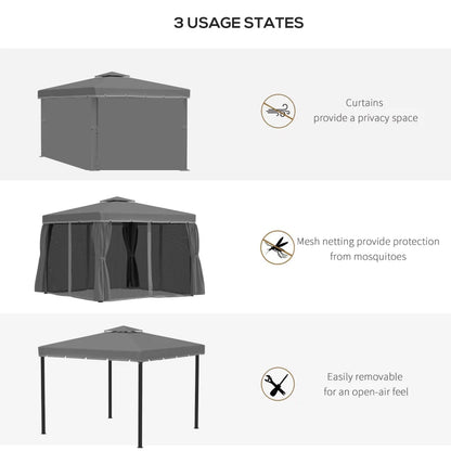 Outsunny 3 x 3m Patio Gazebo Marquee