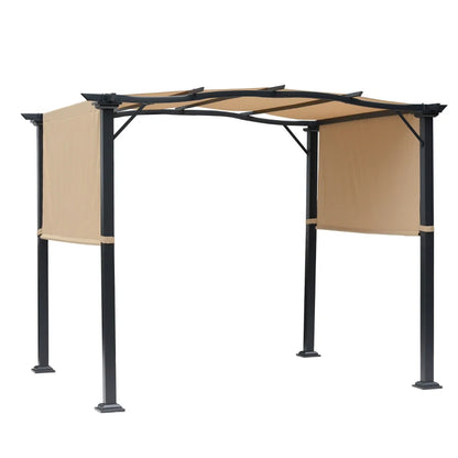 Outsunny Outdoor Retractable Pergola Garden Gazebo