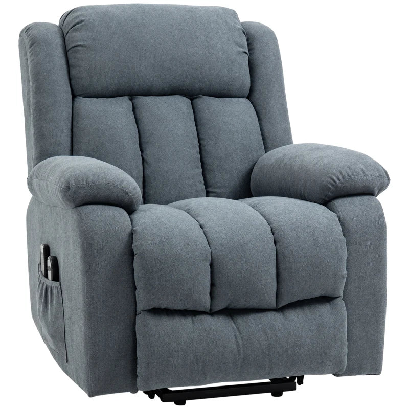 HOMCOM Oversized Riser and Recliner Chairs for the Elderly with 8 Vibration Massage