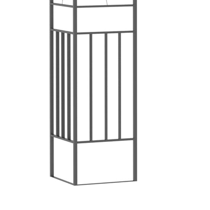 Outsunny 3 x 3m Outdoor Steel Gazebo with 2 Tier Roof