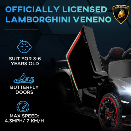 HOMCOM Lamborghini Veneno Licensed Electric Ride-On Car