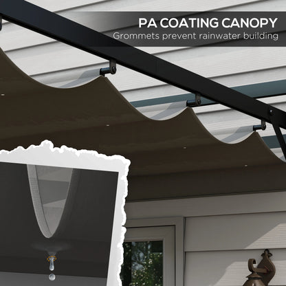 Outsunny 3 x 3(m) Retractable Pergola