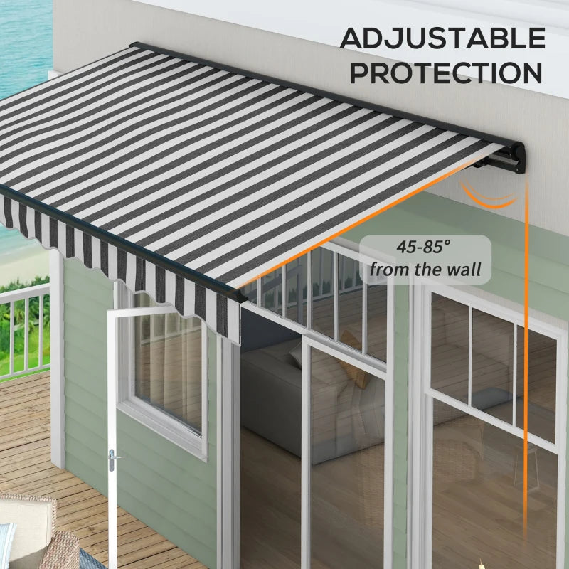 Outsunny 2.5 x 3.5m Aluminium Frame Electric Awning