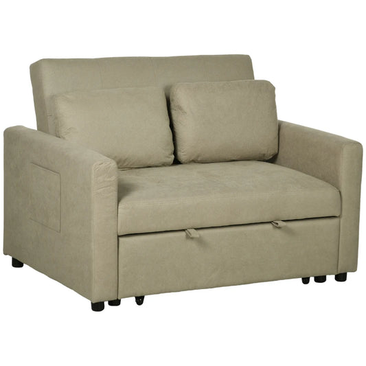 HOMCOM Loveseat Sofa Bed