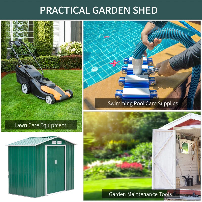 Outsunny 7 x 4ft Metal Garden Shed