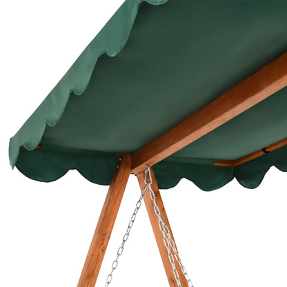 Outsunny 3 Seater 2-in-1 Wooden Garden Swing / Hammock