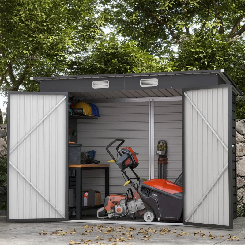 Outsunny 3.7 x 7.9ft Galvanised Steel Shed