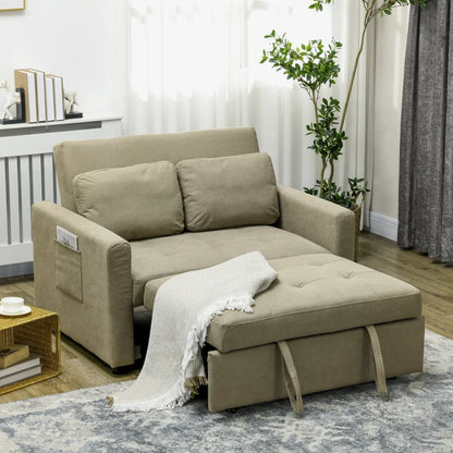 HOMCOM Loveseat Sofa Bed