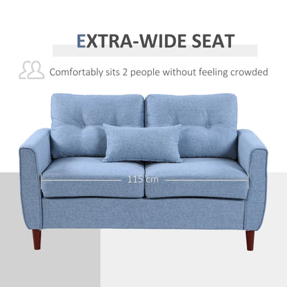 HOMCOM 2 Seat Sofa Double Sofa Loveseat