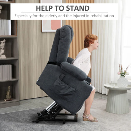 HOMCOM Oversized Riser and Recliner Chair for the Elderly