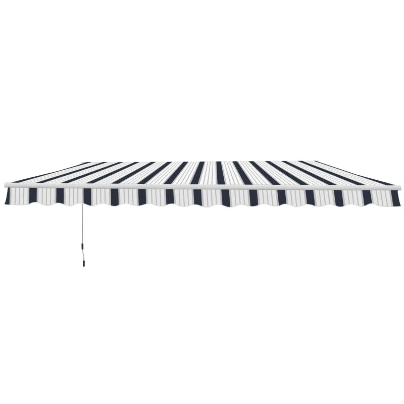 Outsunny Manual Retractable Awning 4x3m