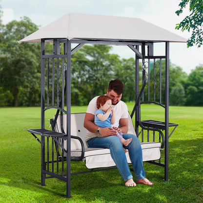 Outsunny Outdoor Garden 2 Seater Canopy Swing Chair Seat