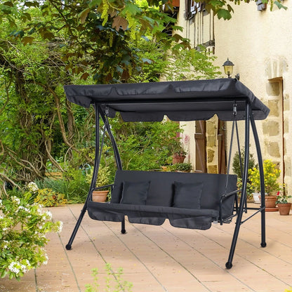 Outsunny Outdoor 2-in-1 Patio Swing Chair