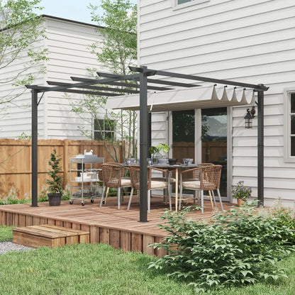 Outsunny 3 x 3(m) Aluminium Pergola Canopy