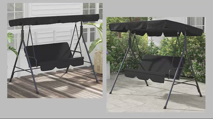 Outsunny Three-Seater Garden Swing Chair