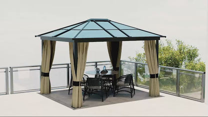 Outsunny Polycarbonate Hard Top Gazebo