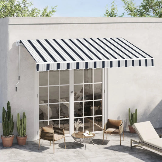 Outsunny Manual Retractable Awning 4x3m