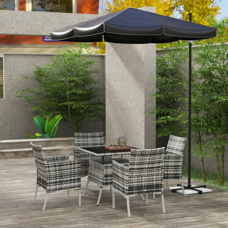 Outsunny Five-Pieces Rattan Dining Set