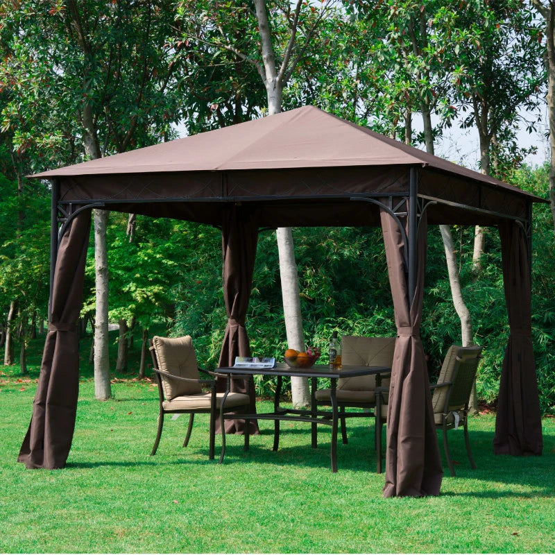 Outsunny 3 x 3(m) Garden Gazebo, Outdoor