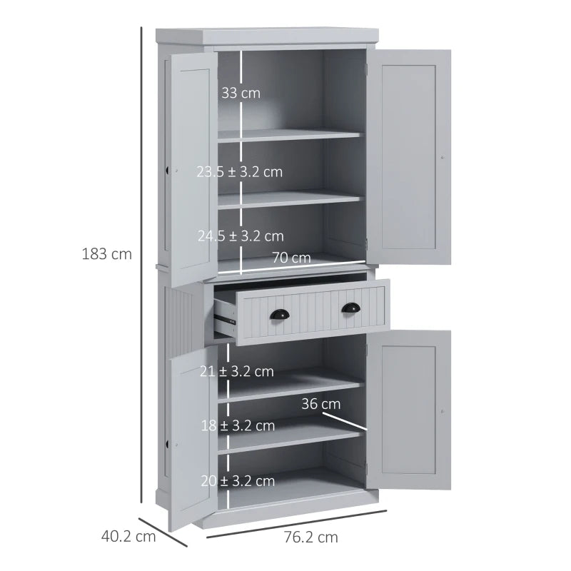 HOMCOM Freestanding Multi-Storage Kitchen Cabinet