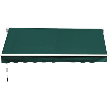 Outsunny Manual Retractable Awning, 3.5 x 2.5 m