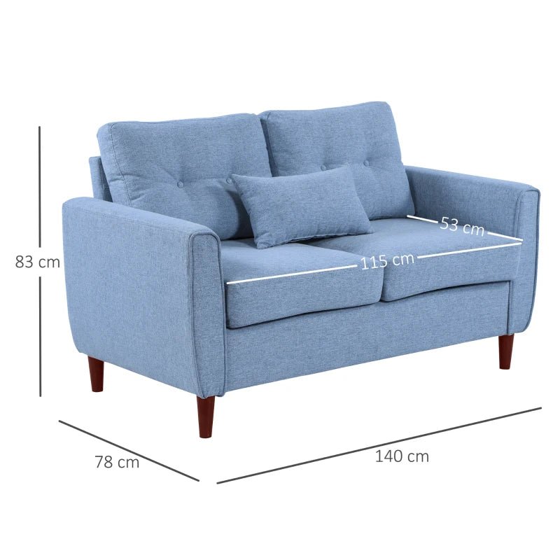 HOMCOM 2 Seat Sofa Double Sofa Loveseat