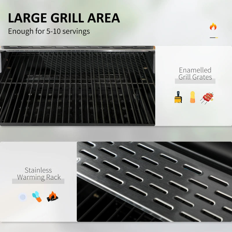 Outsunny Outdoor Portable Charcoal BBQ