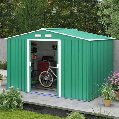 Outsunny 9 x 6ft Metal Garden Shed