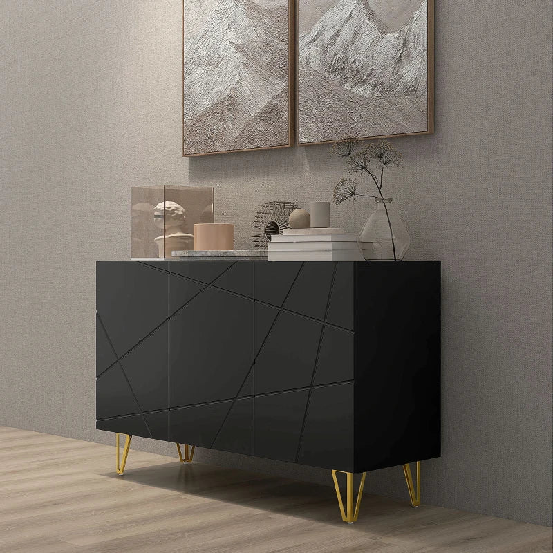 HOMCOM Modern Luxe High Gloss Sideboard