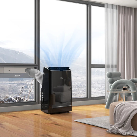 HOMCOM 14,000 BTU Mobile Air Conditioner, 35m², Smart Home WiFi