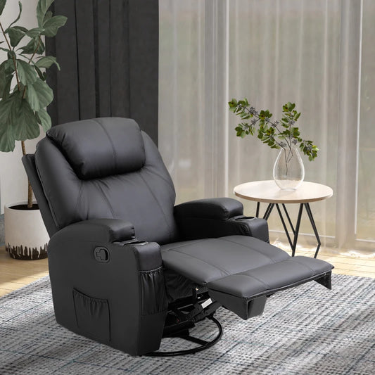 HOMCOM Recliner Armchair, Rocking Massage