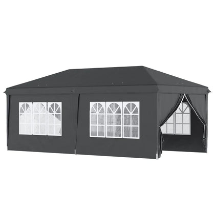 Outsunny 3 x 6 m Pop Up Gazebo with Sides and Windows