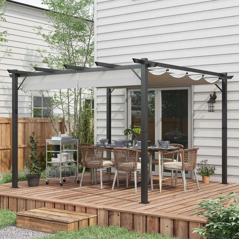 Outsunny 3 x 3(m) Aluminium Pergola Canopy – Pristine Pergolas