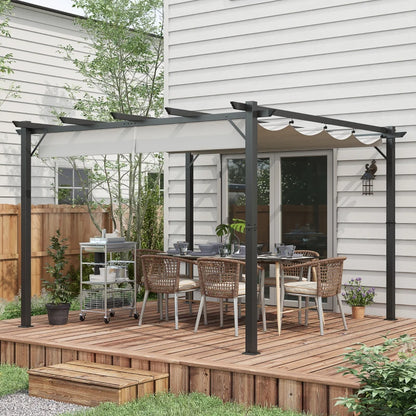 Outsunny 3 x 3(m) Aluminium Pergola Canopy