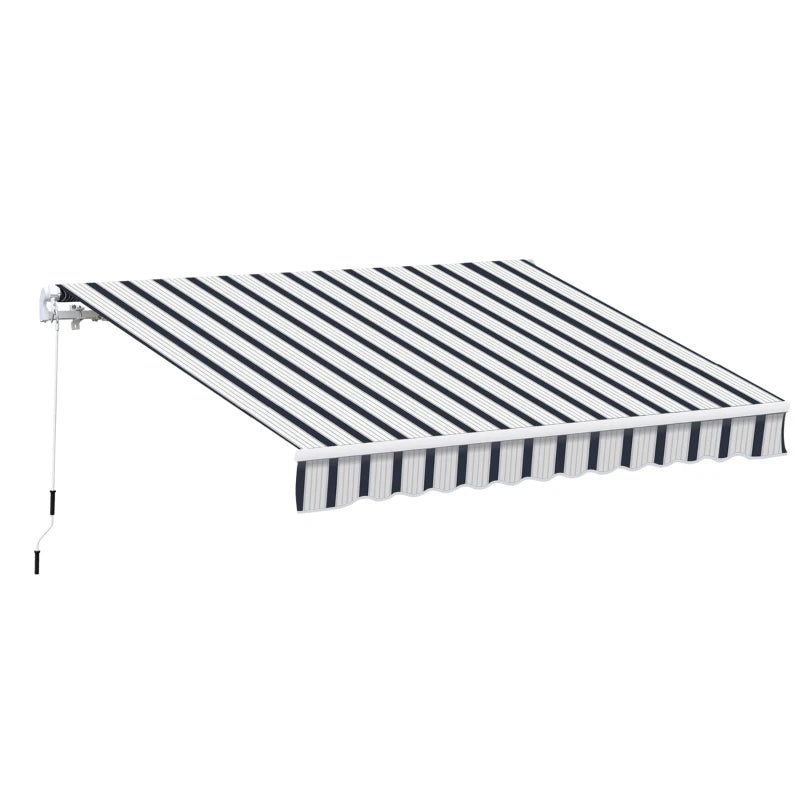 Outsunny Manual Retractable Awning 4x3m