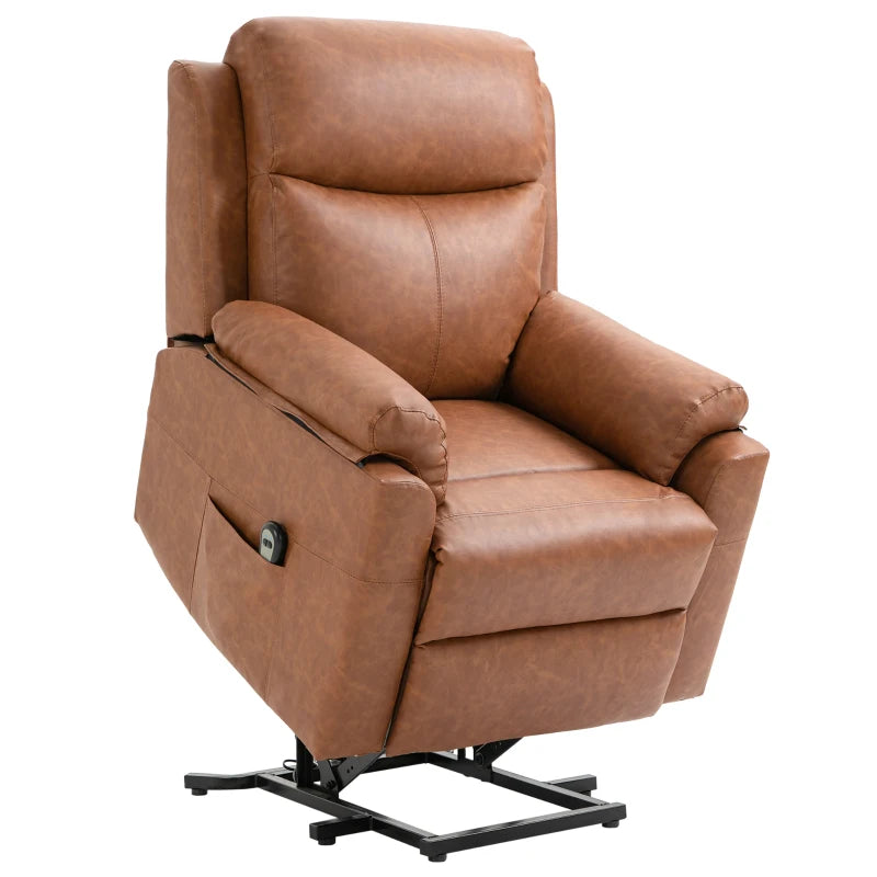 HOMCOM Power Lift Chair Electric Riser Recliner for Elderly with Massage