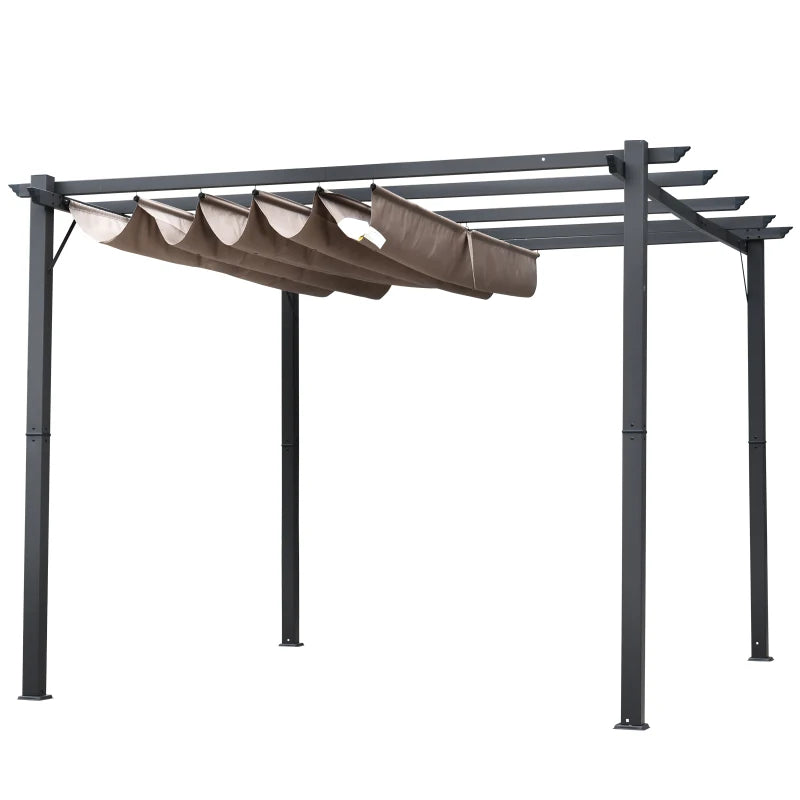 Outsunny 3 x 3(m) Aluminium Pergola Canopy