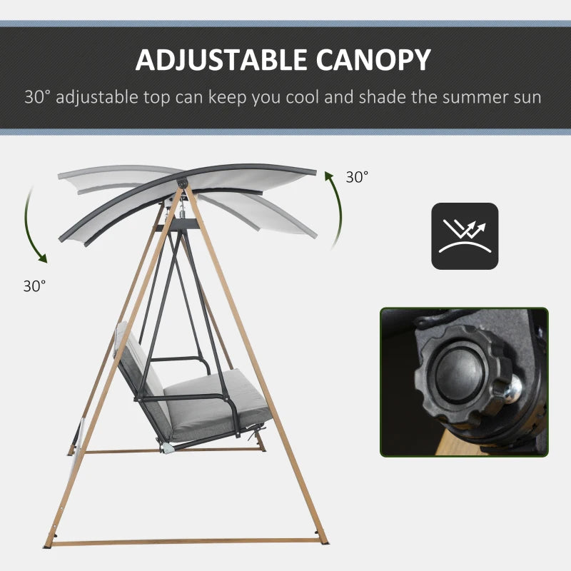 Outsunny 3 Seater Swing Chair