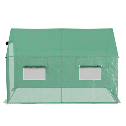 Outsunny Polyethylene Walk-in Polytunnel Greenhouse, 2 x 3(m)