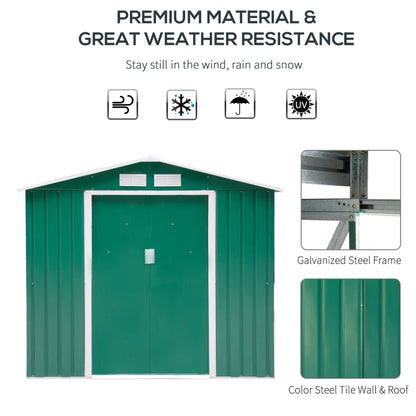 Outsunny 7 x 4ft Metal Garden Shed