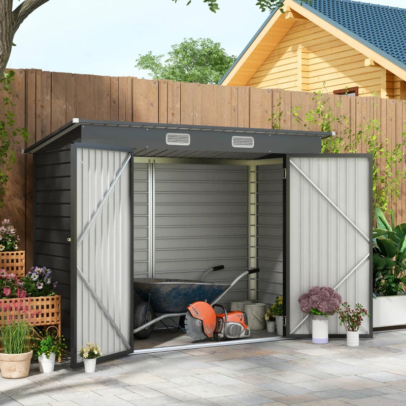 Outsunny 3.7 x 7.9ft Galvanised Steel Shed