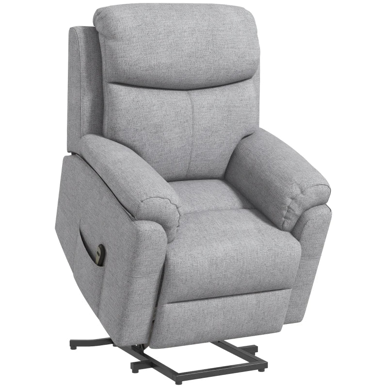 HOMCOM Power Lift Chair Electric Riser Recliner for Elderly with Massage