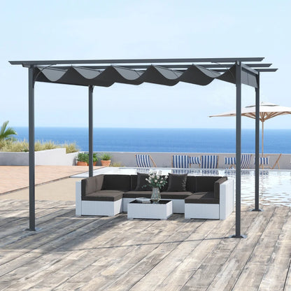 Outsunny 3.5M X 3.5M Metal Pergola