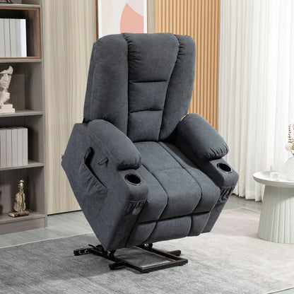 HOMCOM Oversized Riser and Recliner Chair for the Elderly