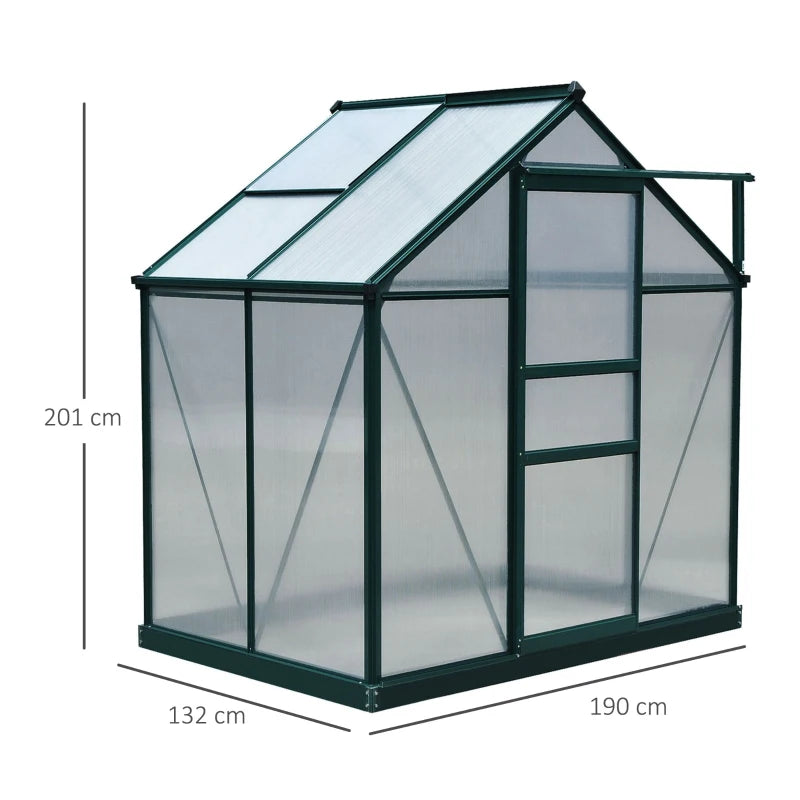 Outsunny 6 x 4ft Polycarbonate Greenhouse