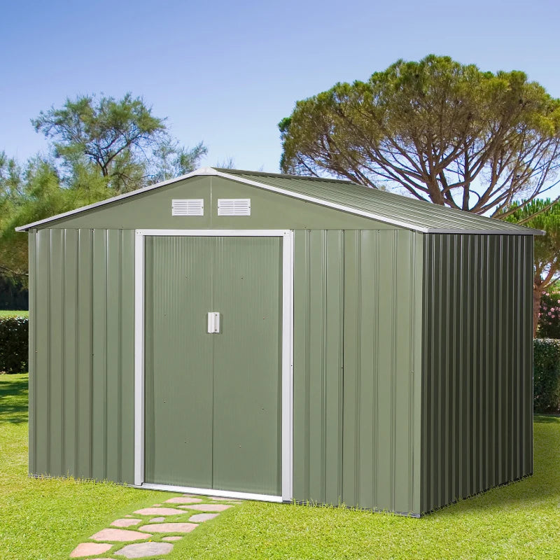 Outsunny 9 x 6ft Metal Garden Shed