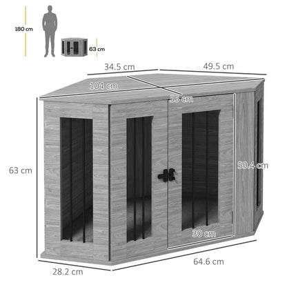 PawHut 2 in 1 Dog Crate Furniture Side Table